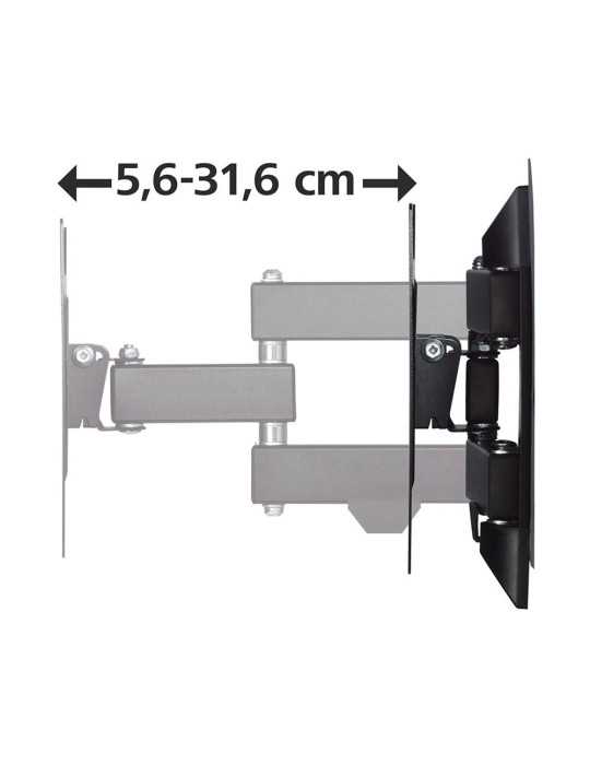 Soporte Mural TV, Negro, Doble Brazo Articulado, de 19 A 48 pulg, Carga Máx. 20 kg HAMA