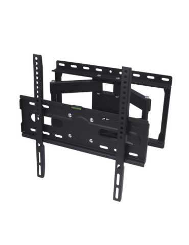Soporte Universal TV, Negro, con Dos Brazos y Oscilante, de 26 A 65 pulg, Carga Máx 60 kg EDM