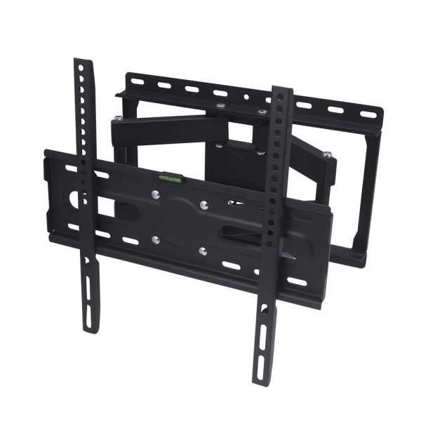 Soporte Universal TV, Negro, con Dos Brazos y Oscilante, de 26 A 65 pulg, Carga Máx 60 kg EDM