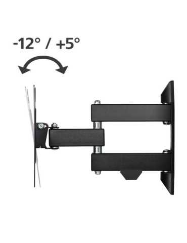 Soporte Mural TV, Negro, Articulado, Doble Brazo, de 19 A 48 pulg, Carga Máx. 20 kg HAMA 2