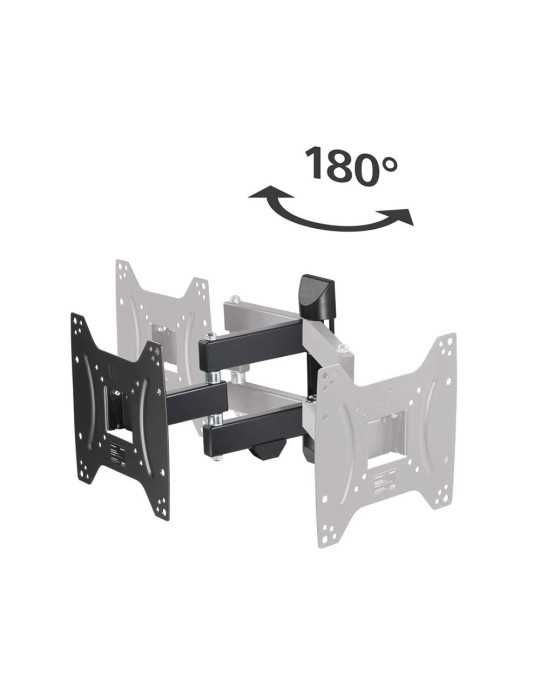 Soporte Mural TV, Negro, Articulado, Doble Brazo, de 19 A 48 pulg, Carga Máx. 20 kg HAMA