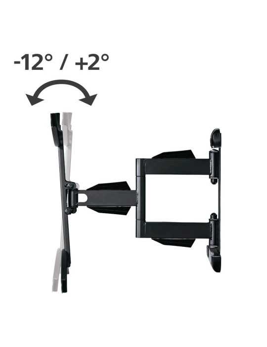 Soporte Mural Televisor, Negro, Doble Brazo Articulado, de 37 A 75 pulg, Carga Máx. 45 kg HAMA