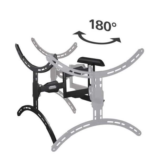 Soporte Mural Televisor, Negro, Doble Brazo Articulado, de 37 A 75 pulg, Carga Máx. 45 kg HAMA
