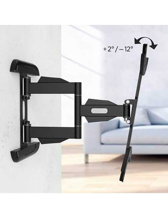 Soporte Mural Televisor, Negro, Doble Brazo Articulado, de 32 A 65 pulg, Carga Máx. 35 kg HAMA