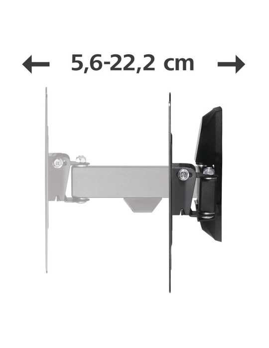 Soporte Mural Televisor, Negro, Articulado, de 19 A 48 pulg, Carga Máx. 20 kg HAMA