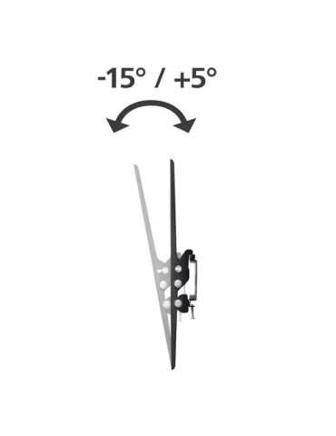 Soporte Mural Televisor, Negro, Inclinable, de 32 A 75 pulg, Carga Máx. 40 kg HAMA 2
