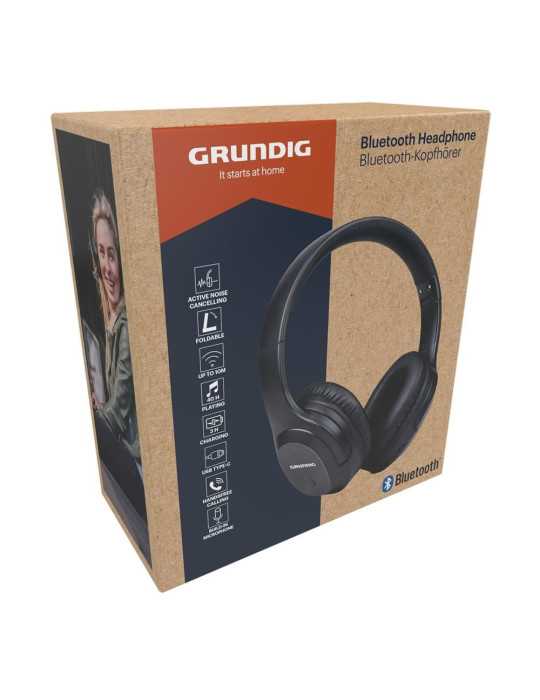 Auriculares de Diadema Plegables Bluetooth con Micro GRUNDIG