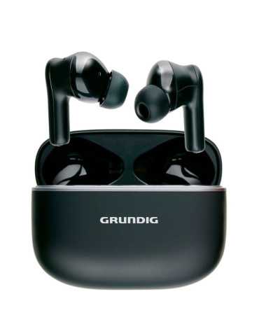 Auriculares Earphone Bluetooth con Estuche Negro GRUNDIG