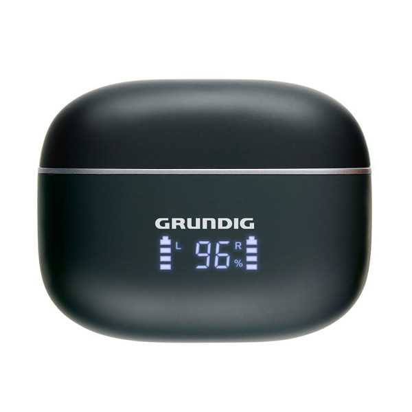 Auriculares Earphone Bluetooth con Estuche Negro GRUNDIG