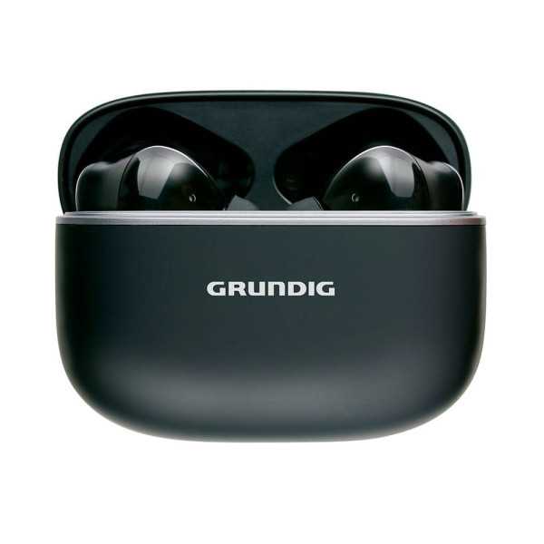 Auriculares Earphone Bluetooth con Estuche Negro GRUNDIG