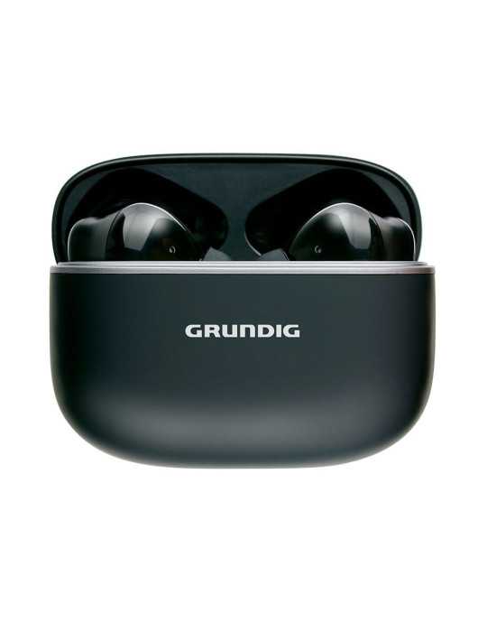 Auriculares Earphone Bluetooth con Estuche Negro GRUNDIG