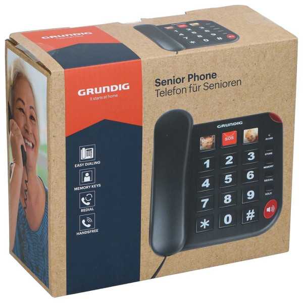 Teléfono Senior 19 x 17,5 x 8 cm GRUNDIG