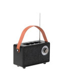 Radio FM Recargable con Bluetooth CR 1902 Negra, 16 x 7 x 10,5 cm CAMRY