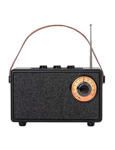 Radio FM Recargable con Bluetooth CR 1902 Negra, 16 x 7 x 10,5 cm CAMRY 2