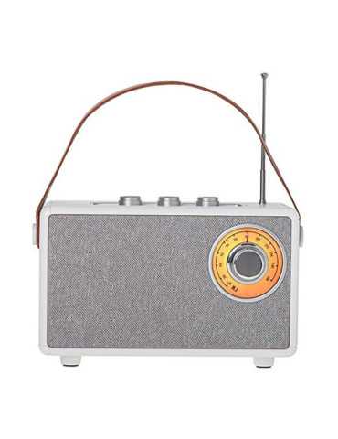 Radio FM Recargable con Bluetooth CR 1902 Blanca, 16 x 7 x 10,5 cm CAMRY 2