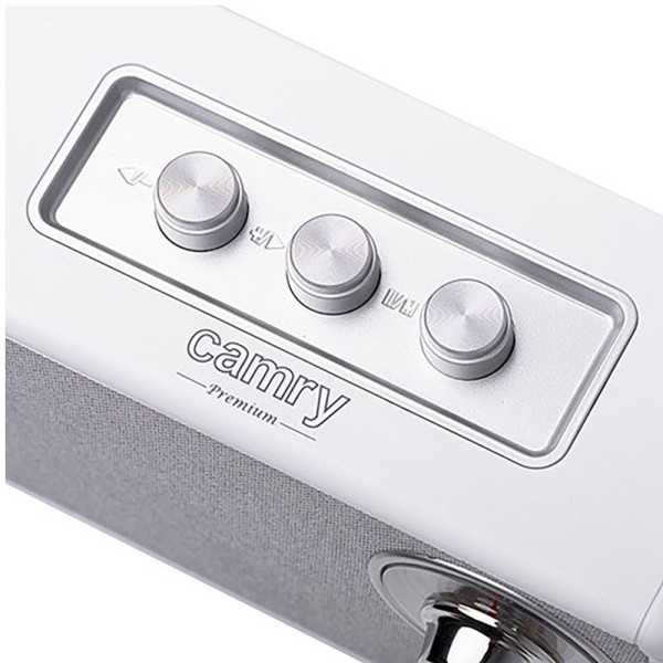 Radio FM Recargable con Bluetooth CR 1902 Blanca, 16 x 7 x 10,5 cm CAMRY
