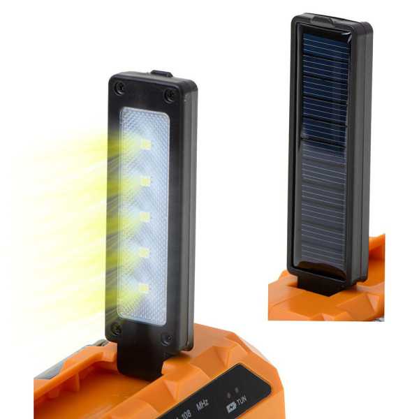 Radio Solar con Manivela Ad 1197, 15,5 x 5 x 8 cm ADLER