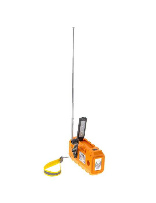 Radio Solar con Manivela Ad 1197, 15,5 x 5 x 8 cm ADLER