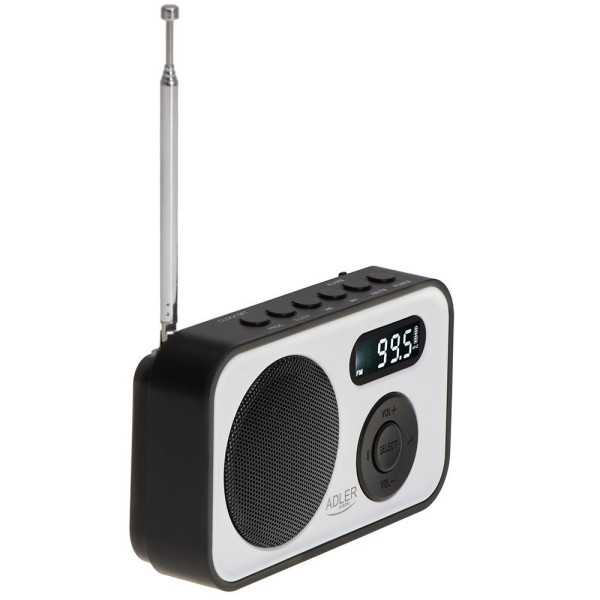 Radio Digital Pll Am/Fm Ad 1906, 12,5 x 3 x 7,5 cm ADLER
