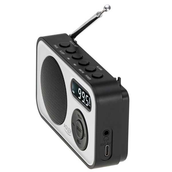 Radio Digital Pll Am/Fm Ad 1906, 12,5 x 3 x 7,5 cm ADLER