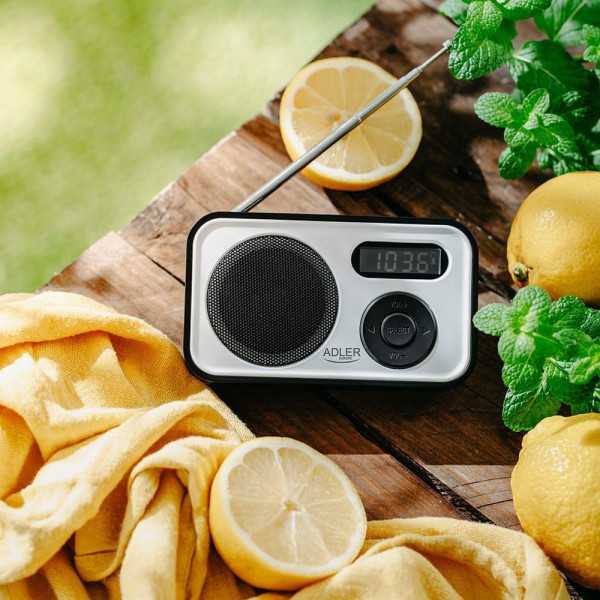 Radio Digital Pll Am/Fm Ad 1906, 12,5 x 3 x 7,5 cm ADLER