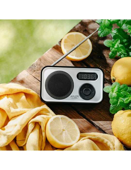 Radio Digital Pll Am/Fm Ad 1906, 12,5 x 3 x 7,5 cm ADLER