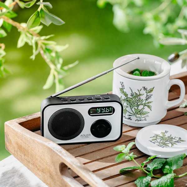 Radio Digital Pll Am/Fm Ad 1906, 12,5 x 3 x 7,5 cm ADLER