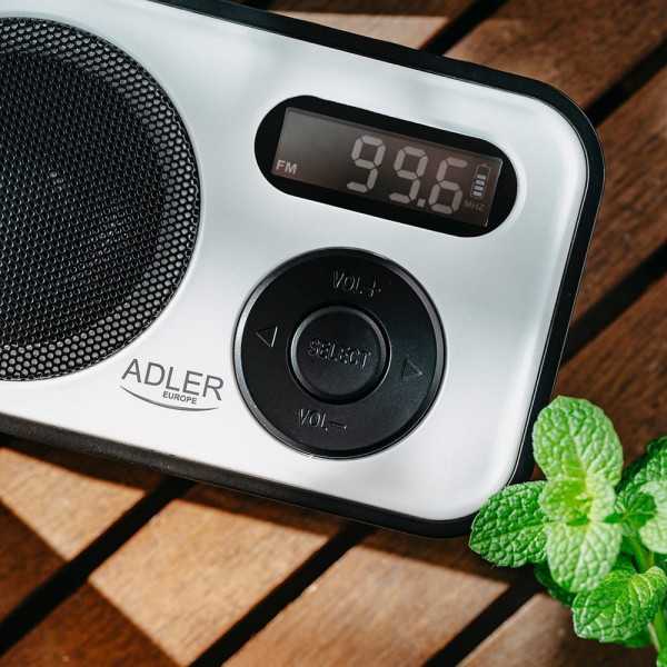 Radio Digital Pll Am/Fm Ad 1906, 12,5 x 3 x 7,5 cm ADLER