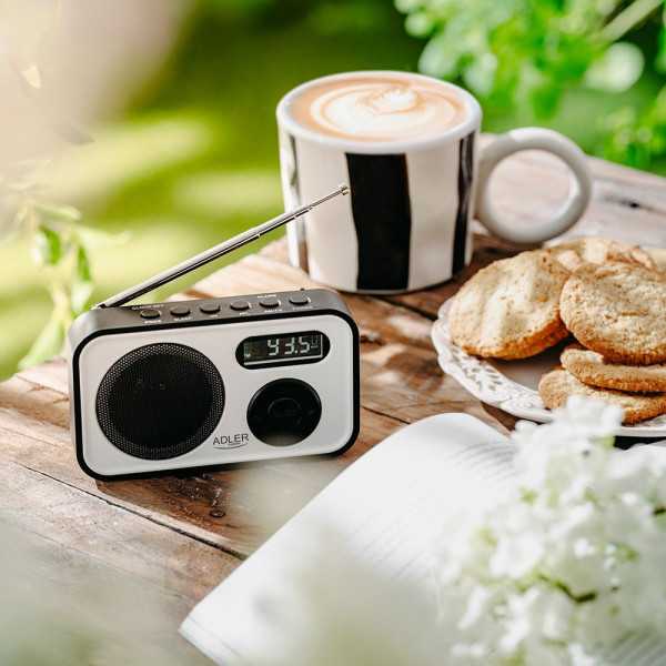 Radio Digital Pll Am/Fm Ad 1906, 12,5 x 3 x 7,5 cm ADLER
