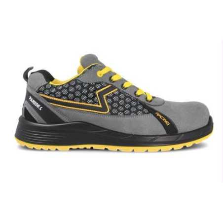 Zapato seguridad PAREDES S1P Alonso Plus gris - amarillo Talla 44
