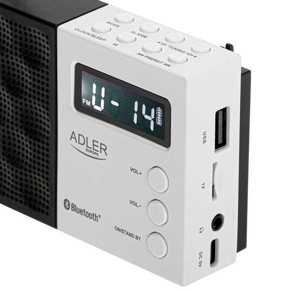 Radio Digital Pll FM Ad 1908, 12,5 x 3 x 7 cm ADLER