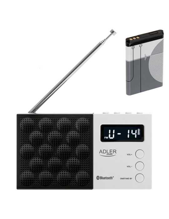 Radio Digital Pll FM Ad 1908, 12,5 x 3 x 7 cm ADLER