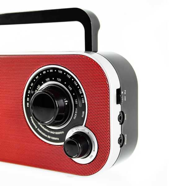 Radio Am/Fm CR 1140 Roja, 21 x 5,6 x 12 cm CAMRY