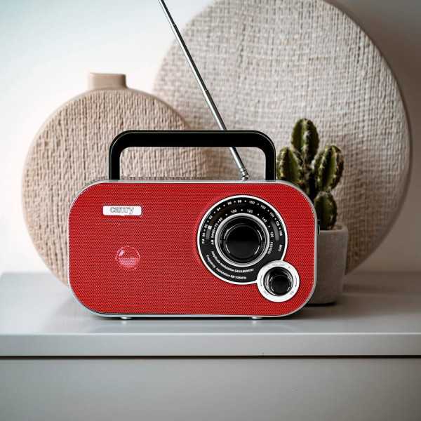 Radio Am/Fm CR 1140 Roja, 21 x 5,6 x 12 cm CAMRY