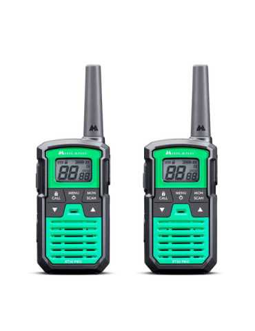 Walkietalkies XT-30 Pro C1463, 16 Canales PMR446, Verdes MIDLAND