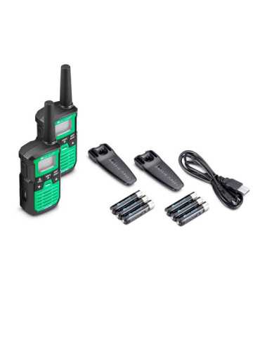 Walkietalkies XT-30 Pro C1463, 16 Canales PMR446, Verdes MIDLAND 2