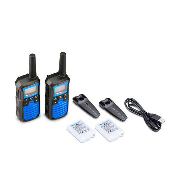 Walkietalkies XT-50 Pro C1464, 16 Canales PMR446, Azules MIDLAND