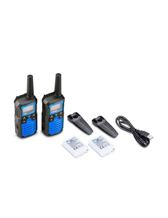 Walkietalkies XT-50 Pro C1464, 16 Canales PMR446, Azules MIDLAND