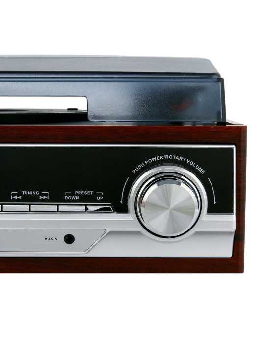 Tocadiscos con Radio Pll y Altavoces Incorporados CR 1113, 33 x 32 x 15 cm CAMRY