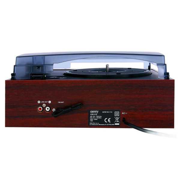 Tocadiscos con Radio Pll y Altavoces Incorporados CR 1113, 33 x 32 x 15 cm CAMRY