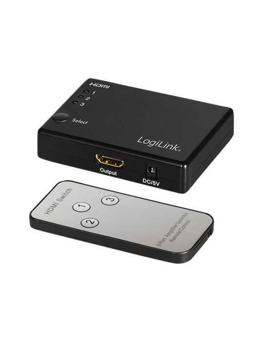 Conmutador HDMI de 3 Puertos, 1080P/60hz LOGILINK