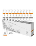 Pack Ahorro 10 Cables Basik Usb-a Usb-C 2,4A Blanco TECH ONE TECH