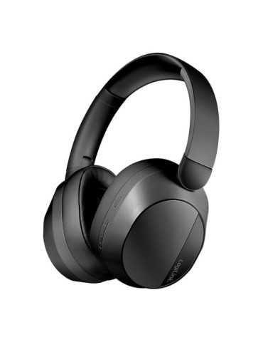 Auriculares Plegables Negros con Bluetooth 6.0, Cancelación Activa del Ruido y Micrófono LOGILINK