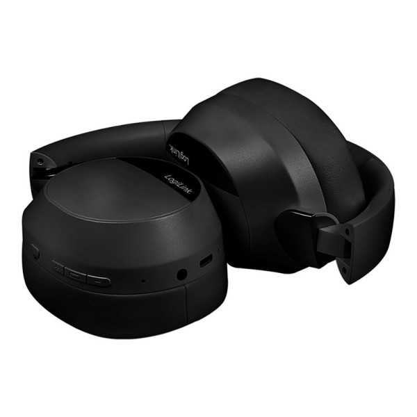 Auriculares Plegables Negros con Bluetooth 6.0, Cancelación Activa del Ruido y Micrófono LOGILINK