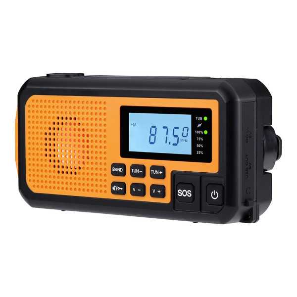 Radio Emergencia Multifunción Naranja, NK-FA350044 NK