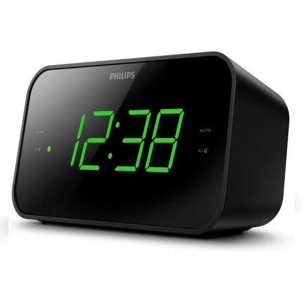 Radio Reloj Despertador TAR3306/12 Negro, Serie 3000 PHILIPS