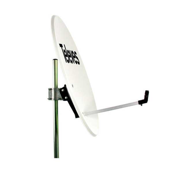 Antena Parabolica Ø63cm Offset Disco Aluminio Color Blanco TELEVES