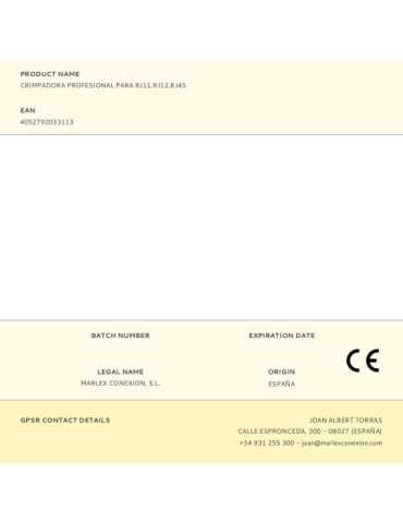 Crimpadora Profesional para RJ11,RJ12,RJ45 LOGILINK 2