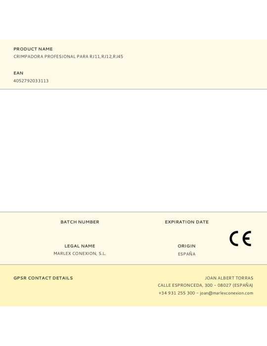 Crimpadora Profesional para RJ11,RJ12,RJ45 LOGILINK