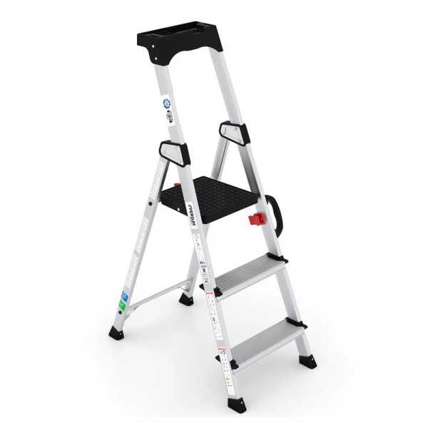 Escalera Profesional Delux de Aluminio 3 Peldaños PERSUM